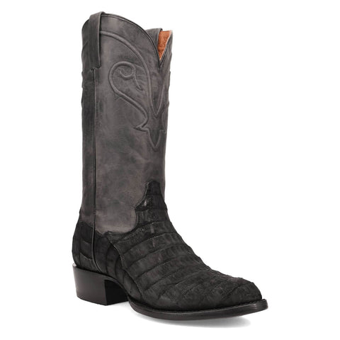 Dan Post Mens Makara Black Caiman Cowboy Boots