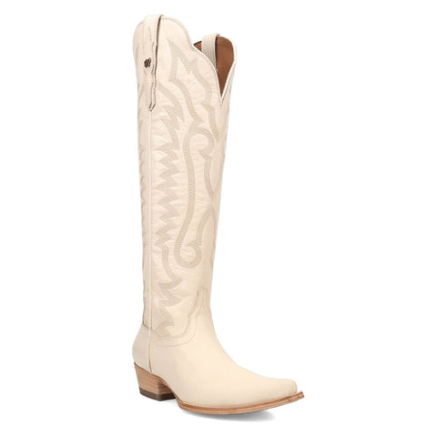 Dan Post Womens Heartland Bone Leather 18in Cowboy Boots