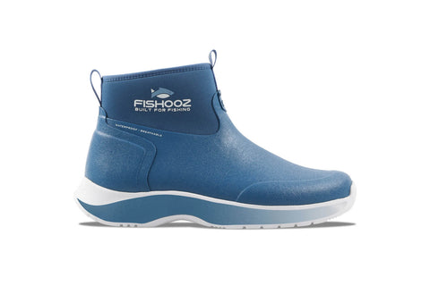 Fishooz Mens DryRun Ankle Blue Rubber Hunting Boots