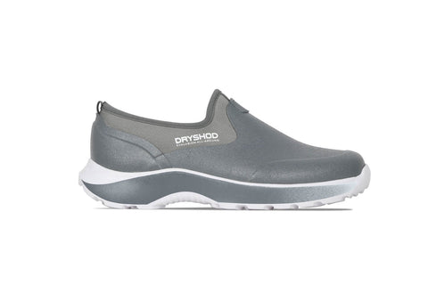Dryshod Mens Evalusion All-Around Grey/White Rubber Slip-On Shoes