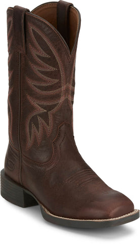 Justin Womens Demeter Spicy Brown Leather Cowboy Boots