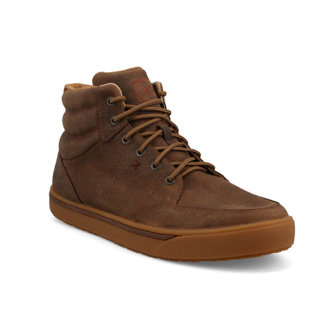Twisted X Mens 6in Kicks Tobacco Brown Leather Hiking Boots