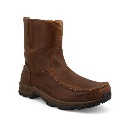 Twisted X Mens 8in Pull On Hiker Toffee Leather Work Boots