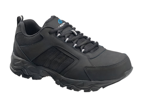 Nautilus Mens Black Leather Steel Toe 2102 Guard Sport Work Shoes