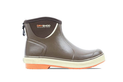Dryshod Mens Seamonster FLX Ankle Brown/Orange Rubber Hunting Boots