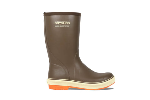 Dryshod Mens Seamonster FLX Mid Brown/Orange Rubber Hunting Boots