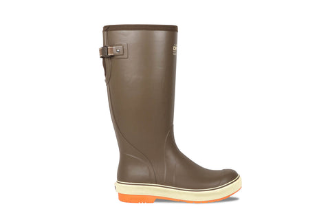 Dryshod Mens Seamonster FLX Gusset Brown/Orange Rubber Hunting Boots