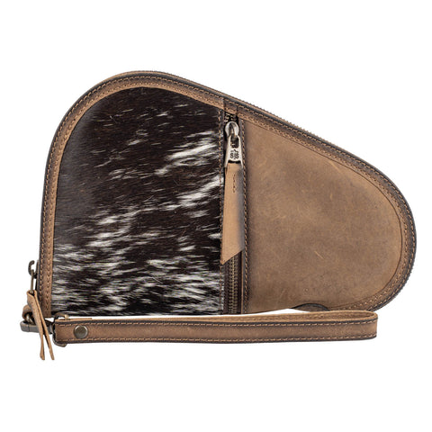STS Ranchwear Womens Cowhide Small Distressed Brown Leather Pistol Case