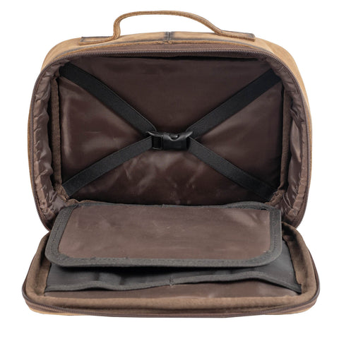 STS Ranchwear Womens Cowhide Yukon Organizer Brown Leather Makeup Case