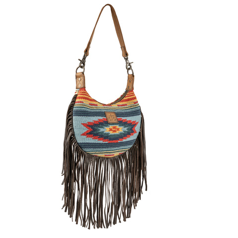 STS Ranchwear Womens Chaynee Valley Nellie Fringe Serape Leather Handbag Bag