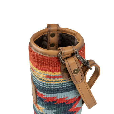 STS Ranchwear Womens Chaynee Valley Single Wine Serape Leather Tote Bag