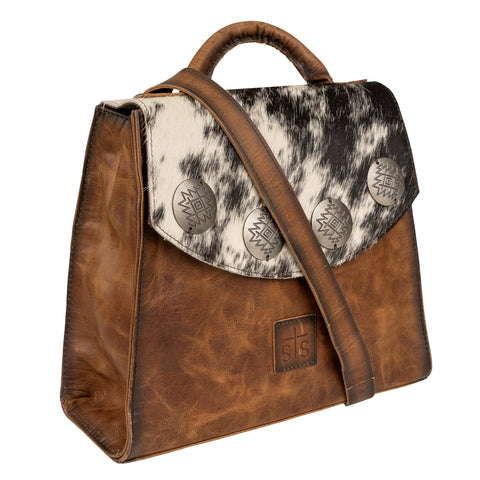 STS Ranchwear Womens Vaquero Remi Convertible Cowhide/Tan Leather Backpack