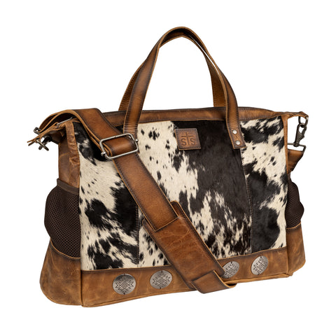 STS Ranchwear Womens Vaquero Amelia Multi Bag Cowhide/Tan Leather Tote Bag
