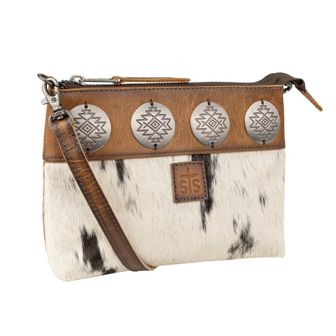 STS Ranchwear Womens Vaquero Grace Cowhide/Tan Leather Crossbody Bag