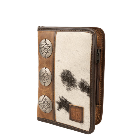 STS Ranchwear Womens Vaquero Magnetic Cowhide/Tan Leather Rodeo Wallet