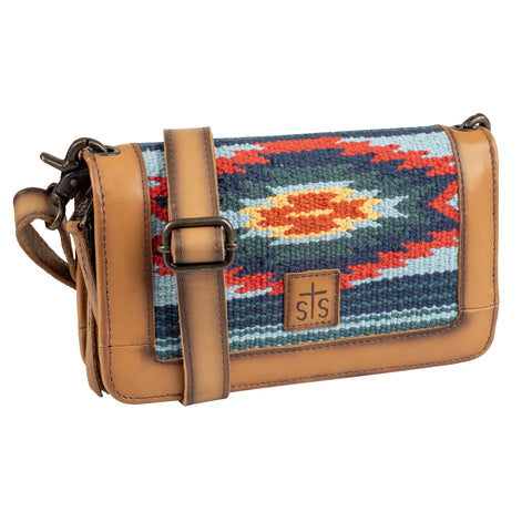 STS Ranchwear Womens Chaynee Valley Evie Serape Leather Zip Organizer