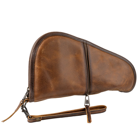 STS Ranchwear Unisex Tucson Pistol Case Rich Tan Leather Pistol Case