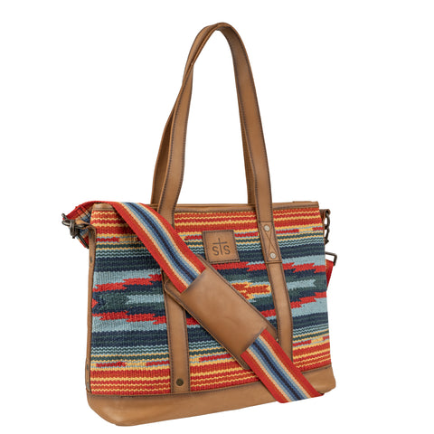 STS Ranchwear Womens Chaynee Valley Serape Tiffany Multi Leather Crossbody Bag