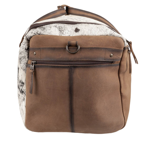 STS Ranchwear Unisex Cowhide Rustler Duffle Distressed Brown Leather Duffel Bag