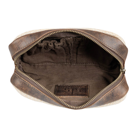 STS Ranchwear Womens Guadalupe Serape Bebe Multi-Color Leather Cosmetic Case