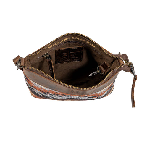 STS Ranchwear Womens Guadalupe Serape Grace Multi-Color Leather Crossbody Bag