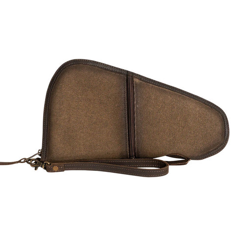 STS Ranchwear Unisex Trailblazer Medium Brown Canvas/Leather Pistol Case