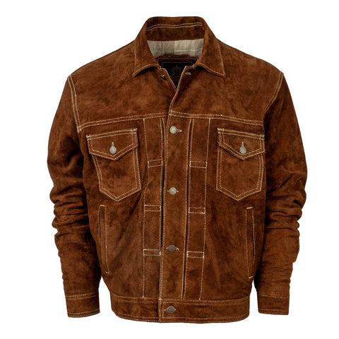 STS Ranchwear Mens Russell Rust Leather Jacket