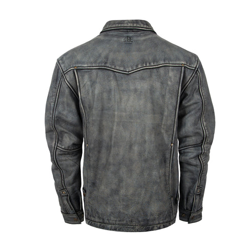 STS Ranchwear Youth Boys Rifleman Stone Wash Leather Leather Jacket