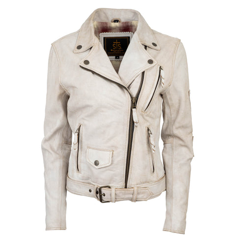 STS Ranchwear Womens Iris Cremello Leather Jacket