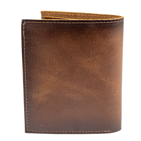 STS Ranchwear Mens Tucson Double ID Bifold Rich Tan Leather Bifold Wallet