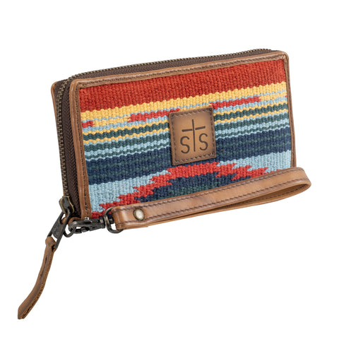 STS Ranchwear Womens Chaynee Valley Serape Multi-Color Leather Bifold Wallet