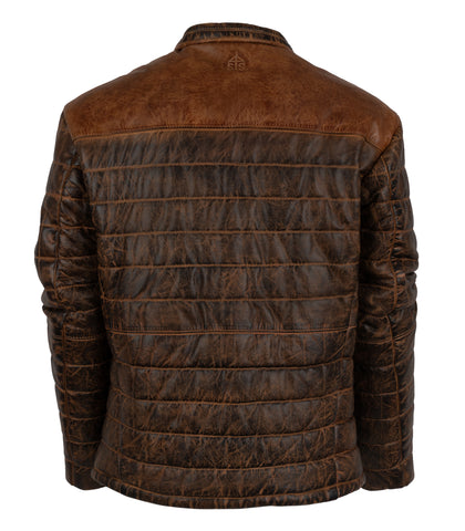 STS Ranchwear Mens Clyde Tobacco Leather Jacket