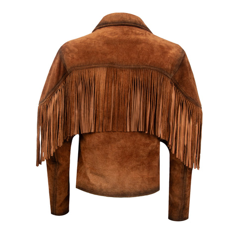 STS Ranchwear Womens Calamity Rust Suede Leather Jacket