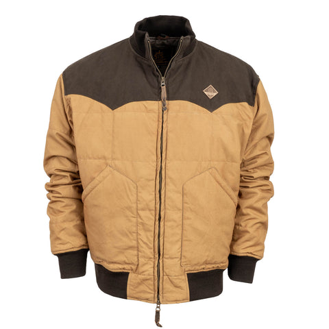 STS Ranchwear Mens Gus Caramel/Chocolate 100% Cotton Canvas Jacket