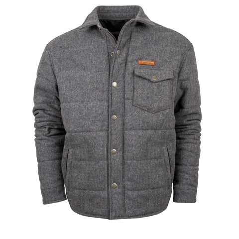 STS Ranchwear Mens Patron Gray 100% Wool Wool Jacket