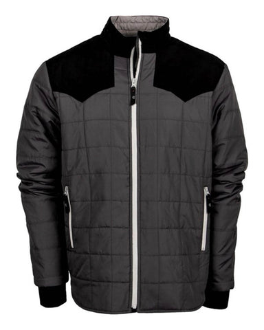 STS Ranchwear Mens Rawling Gray 100% Polyester Softshell Jacket