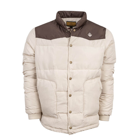 STS Ranchwear Mens Rowan Cream/Brown 100% Polyester Softshell Jacket