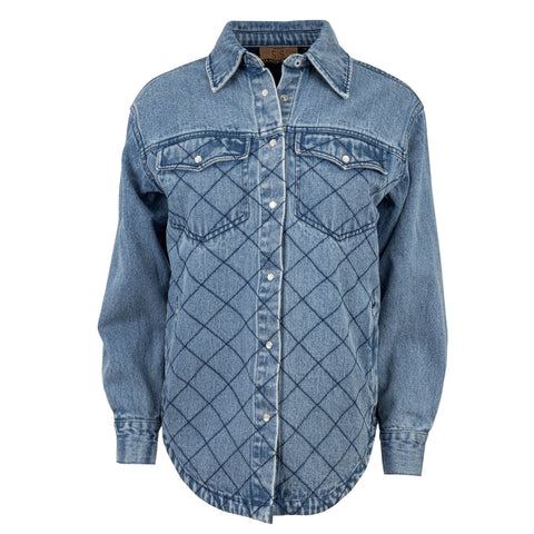 STS Ranchwear Womens Palo Duro Shirt Denim 100% Cotton Cotton Jacket