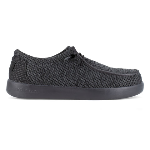 Volcom Womens Chill Slip-On Casual CT Black Canvas Work Shoes