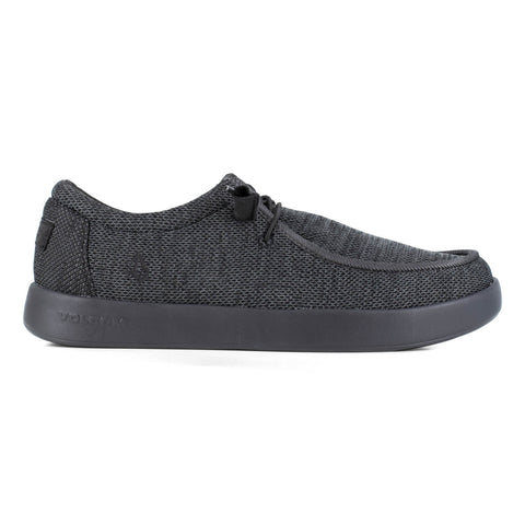 Volcom Womens Slip-On Casual Soft Toe Black Canvas Work Shoes