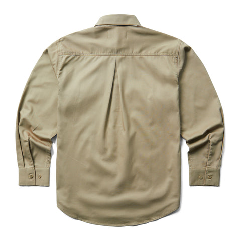 Wolverine Mens FR Twill Khaki Cotton Blend L/S Shirt
