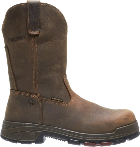 Wolverine Mens Dark Coffee Leather Cabor EPX CT Wellington Work Boots
