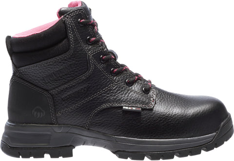 Wolverine Womens Black Leather Piper WP CT EH Work Boots