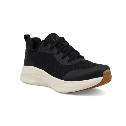 Twisted X Womens Feather X Casual Black Fabric Sneakers Shoes