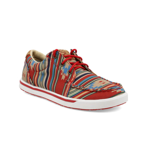 Twisted X Womens Hooey Loper Fiesta Textile Aztec Sneakers Shoes