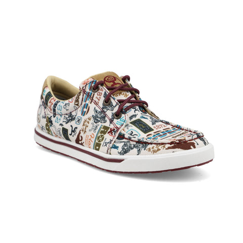 Twisted X Womens Hooey Loper Toasted Almond/Multi Fabric Sneakers Shoes