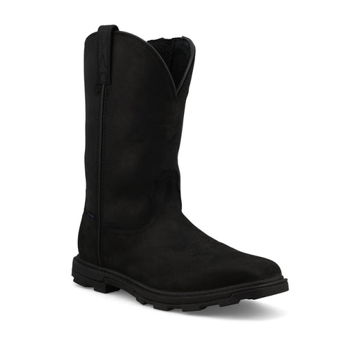 Twisted X Womens 10in UltraLite X WP Black Leather Work Boots