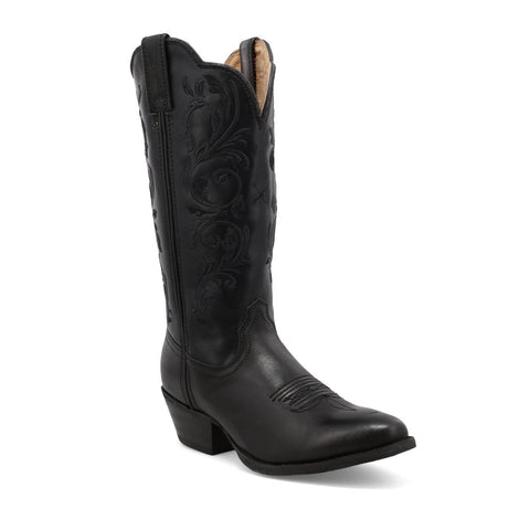 Twisted X Womens 12in Western Black/Black Leather Cowboy Boots