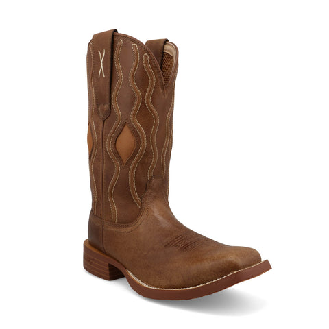 Twisted X Womens 11in Tech X Caramel Leather Cowboy Boots