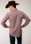 Roper Mens Vintage Floral Red/Cream Cotton Blend L/S Shirt